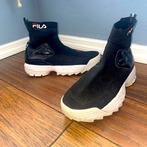 Rare fila slip on sneakers chunky sneakers ankle sock sneakers
